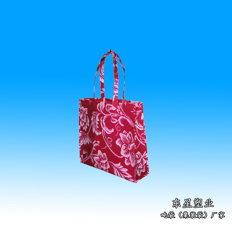 彩色花纹购物袋